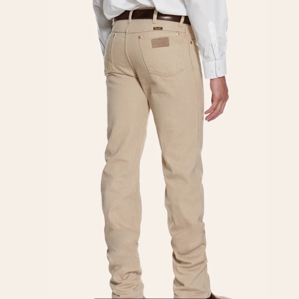 Men’s Wrangler tan jeans 33x34